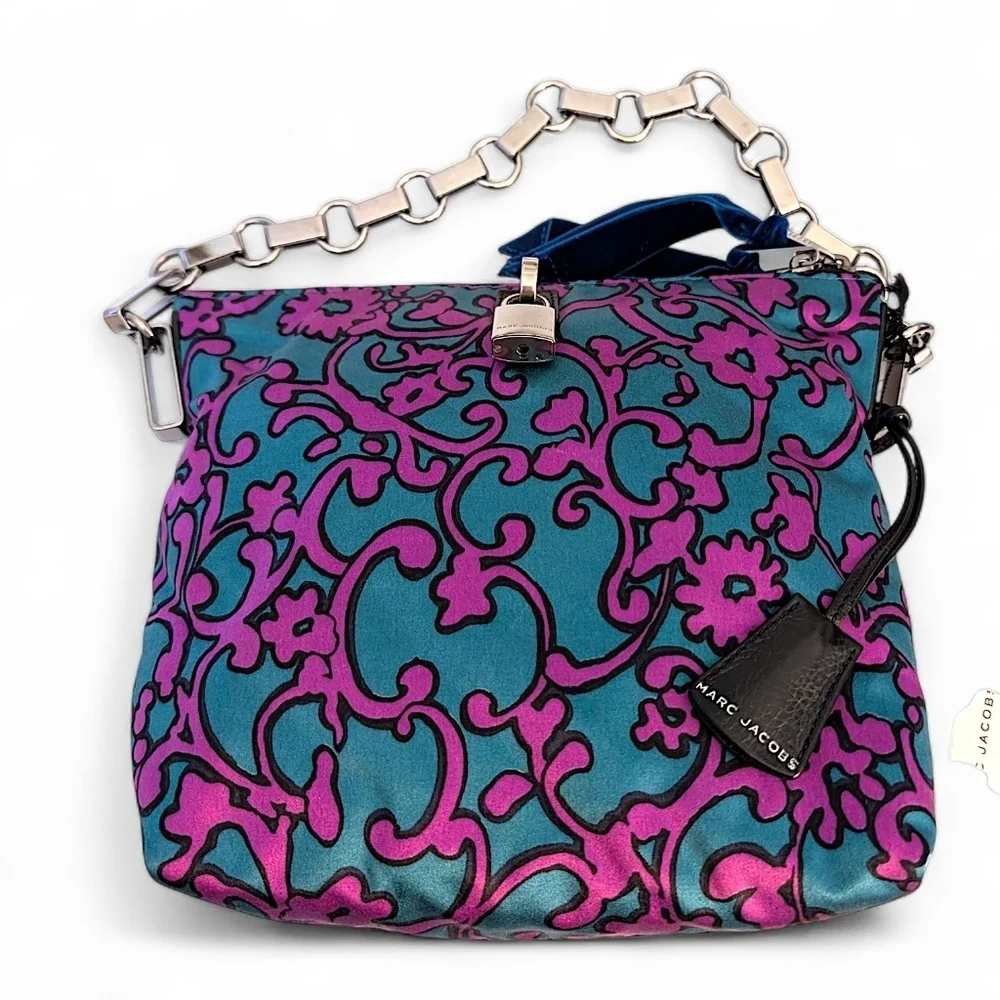 Marc Jacobs Collection Cement Style Shoulder Bag – Rose Turquoise – NWT